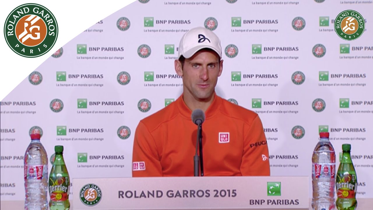 Novak Djokovic's Press Conference after 2015 Final - Roland Garros