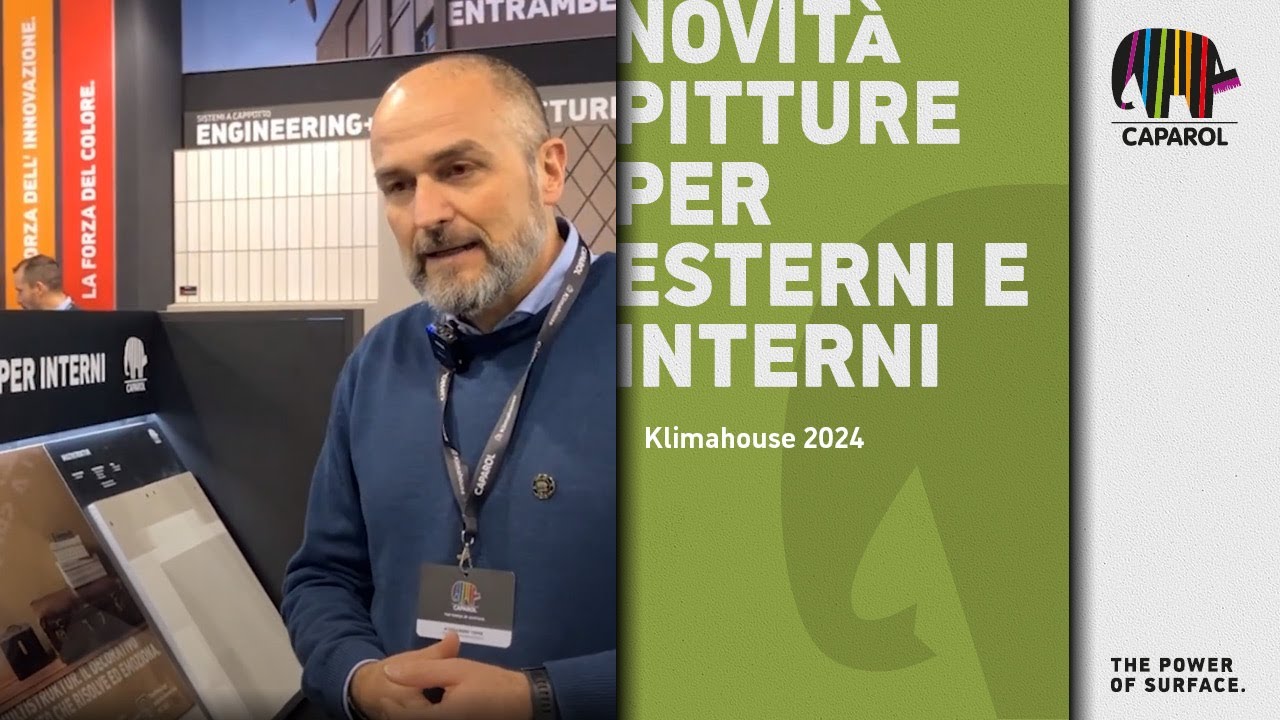 Caparol a Klimahouse 2024 - Novità pitture per esterni e interni