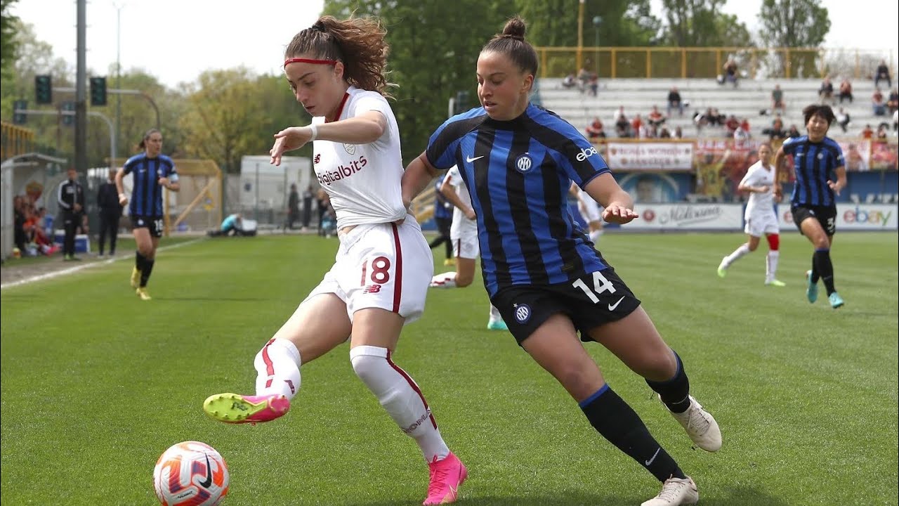 AS Roma 1-1  Inter Milan || the Coppa Italia Women semi-finals || #SerieA . #coppaitalia . #viral 