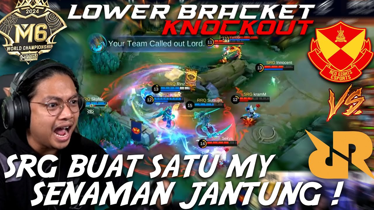 SRG VS RRQ MATCH 1  KNOCKOUT STAGE M6