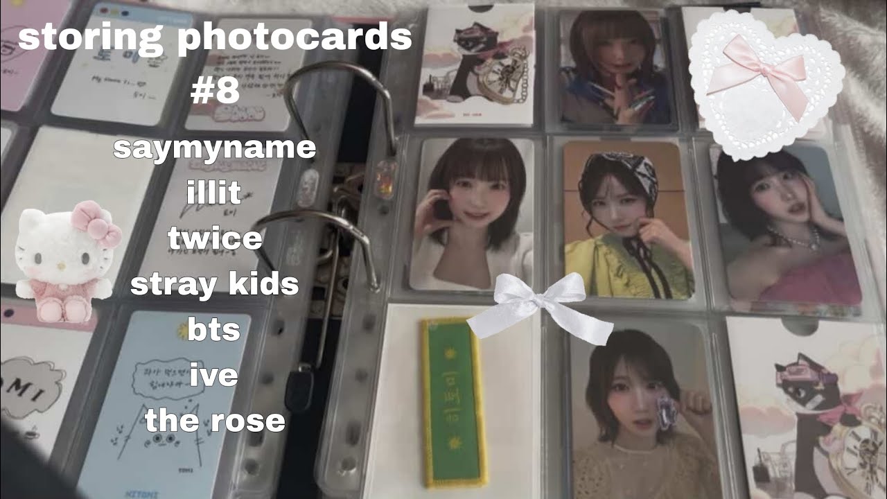 storing photocards #8 smn , illit , skz , red velvet + more 
