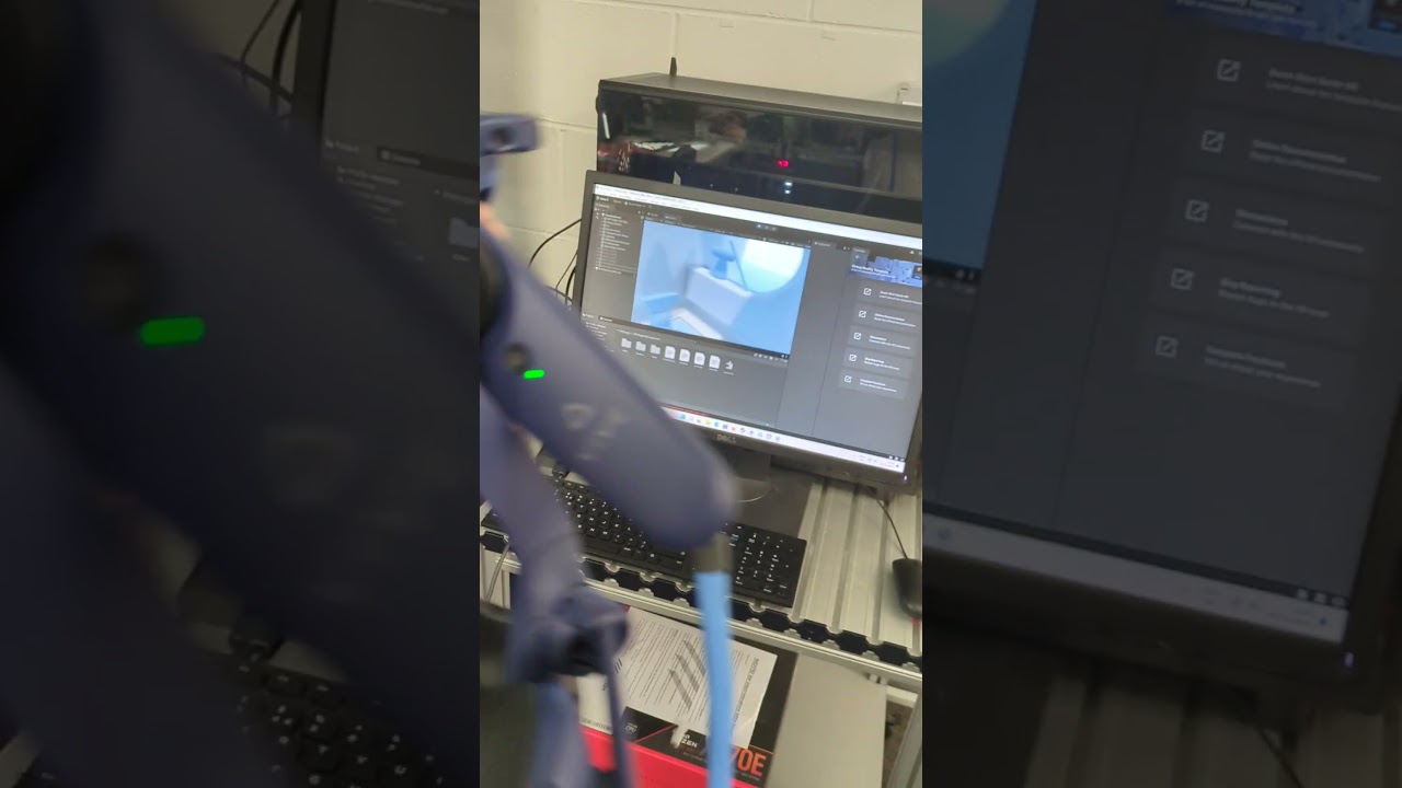 Demonstration of the HTC Vive Pro 2 in the Unity 6 VR Development Environment