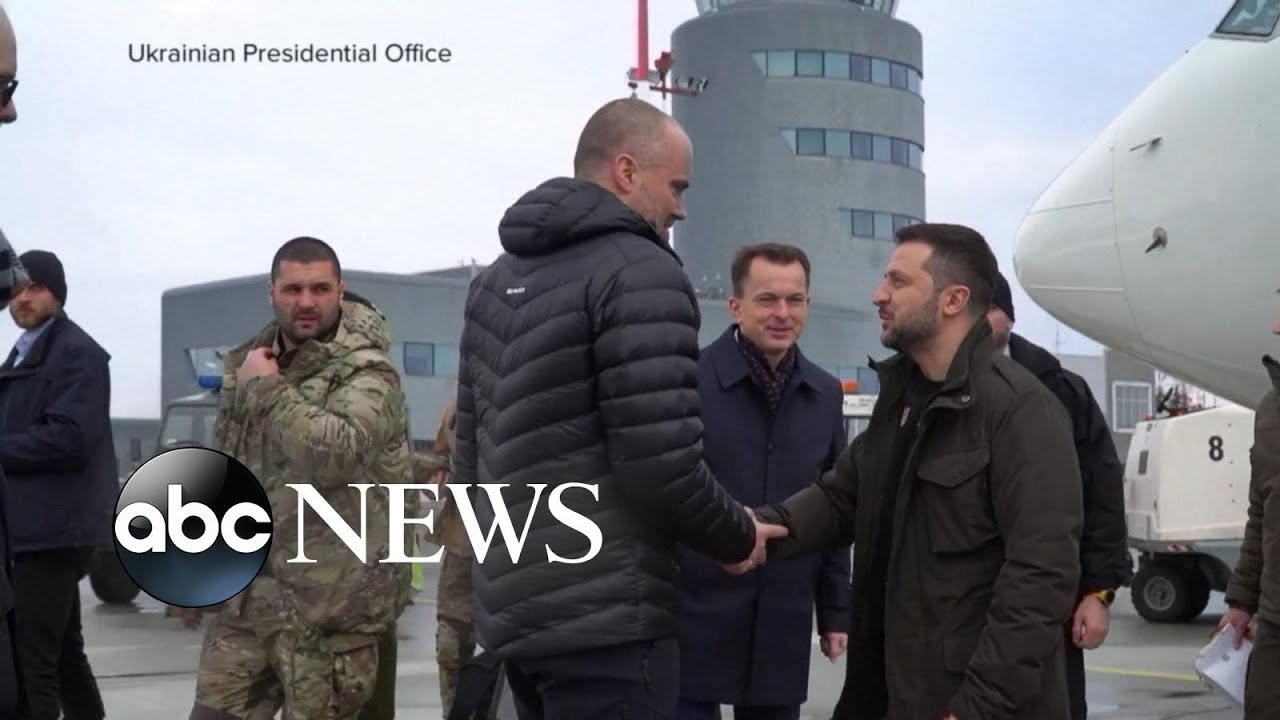 Zelenskyy makes return home after historic US trip
