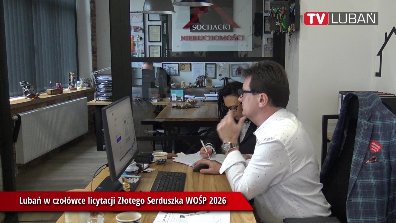 Lubań w czołówce licytacji Złotego Serduszka WOŚP 2026