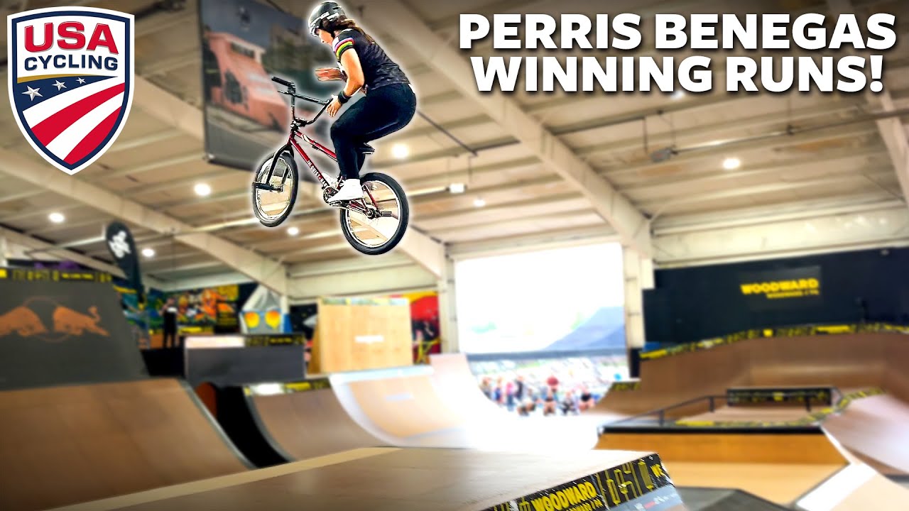 Perris Benegas Winning Runs! -  2022 USA Cycling BMX Freestyle Nationals