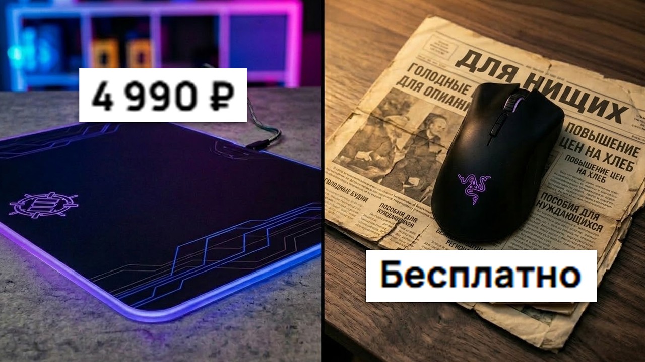 ИГРОВЫЕ КОВРИКИ ДЛЯ НИЩИХ - ВЫБИРАЕМ ДЕШЕВЫЙ КОВРИК ДЛЯ МЫШИ