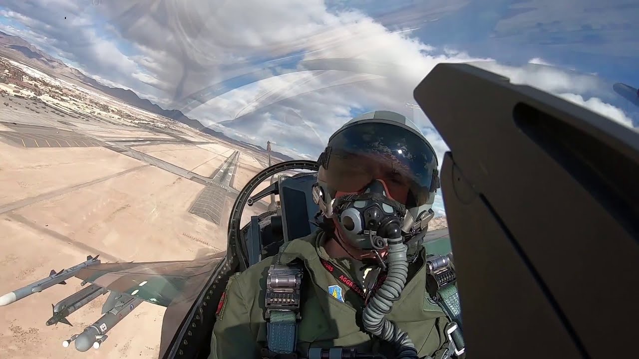 F-16 Cockpit footages from Red Flag at Nellis AFB, Las Vegas.