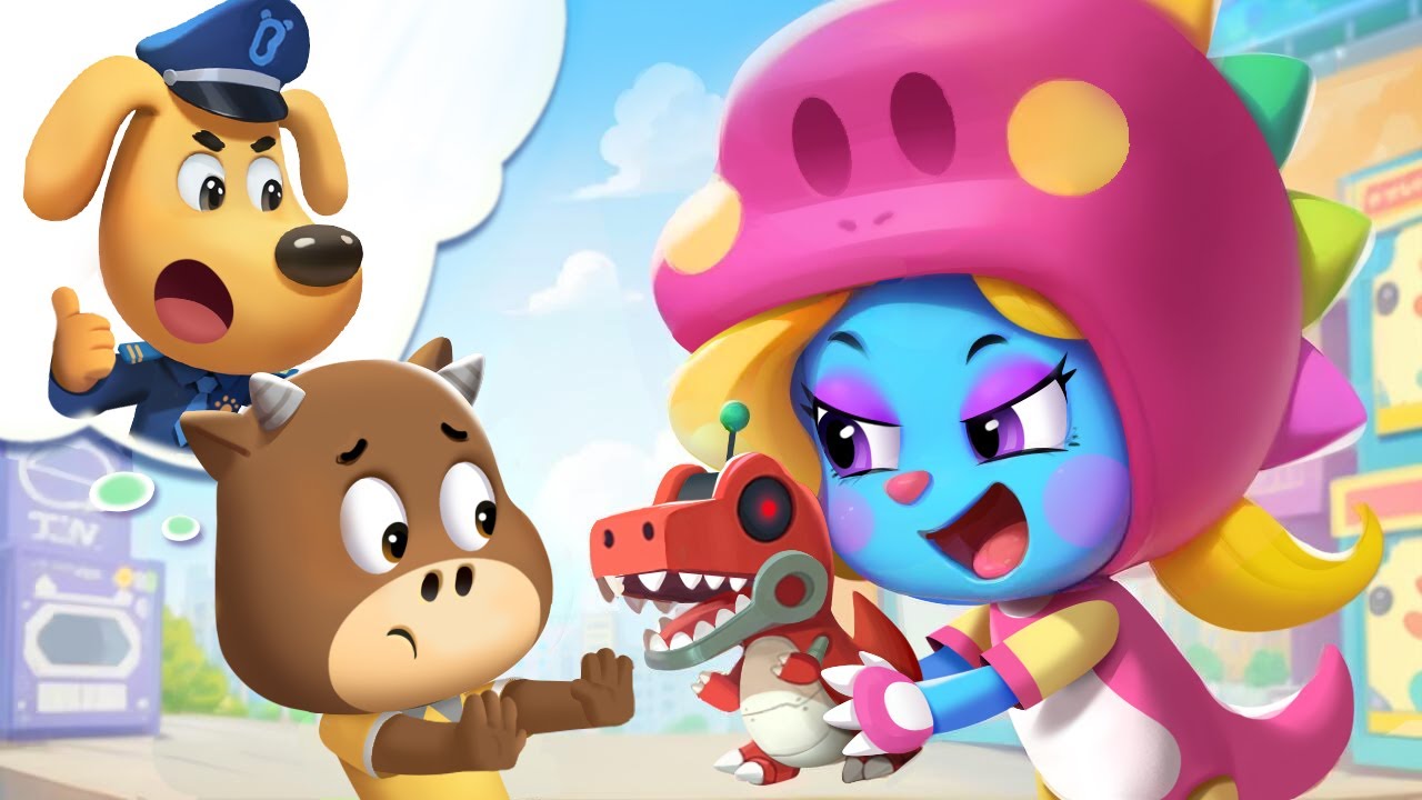 หุ่นยนต์ไดโนของแอนเทล | ระวังเอไอสลับหน้า | การ์ตูนเด็ก | เบบี้บัส | Kids Cartoon | BabyBus