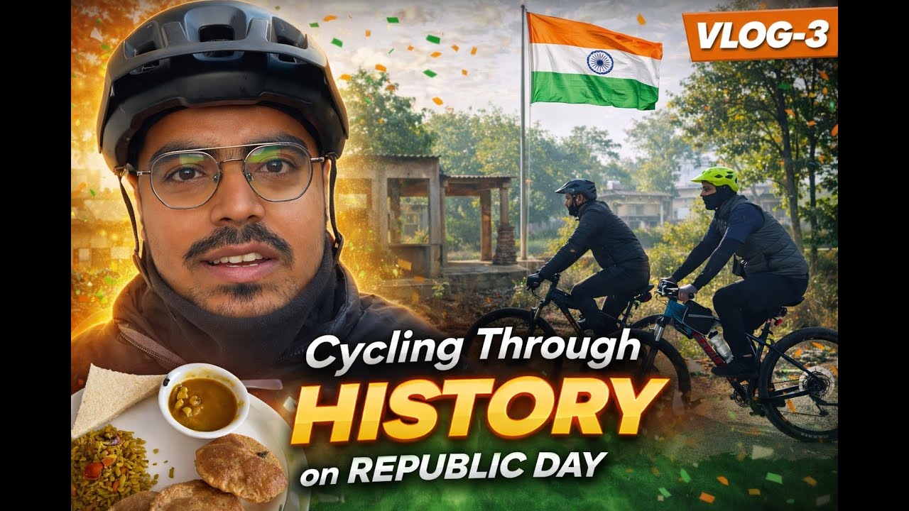 Cycling ⛰️🚴🏻‍♂️ through history  on REPUBLIC DAY 🇮🇳