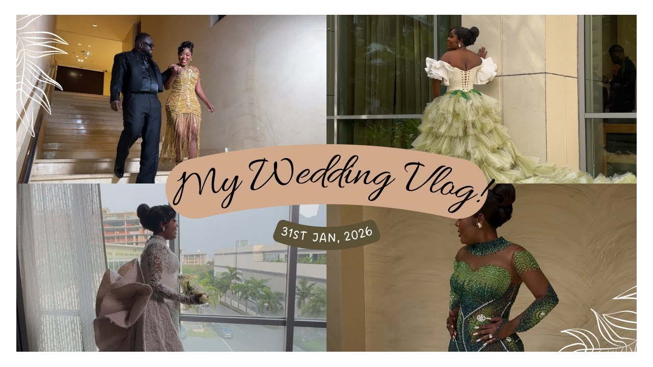 OUR WHITE WEDDING VLOG | THE DAY WE BECAME ONE 🤍