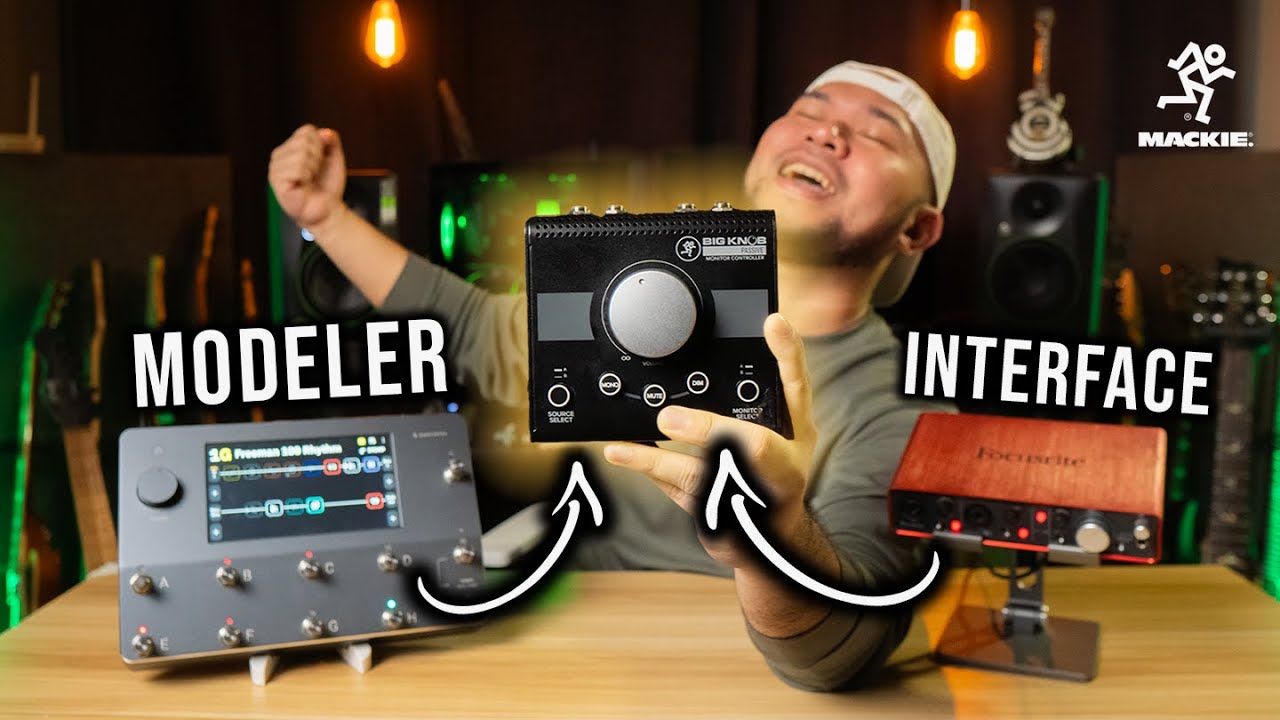 SWITCHING between Guitar Modeler and Interface | Mackie Big Knob Passive