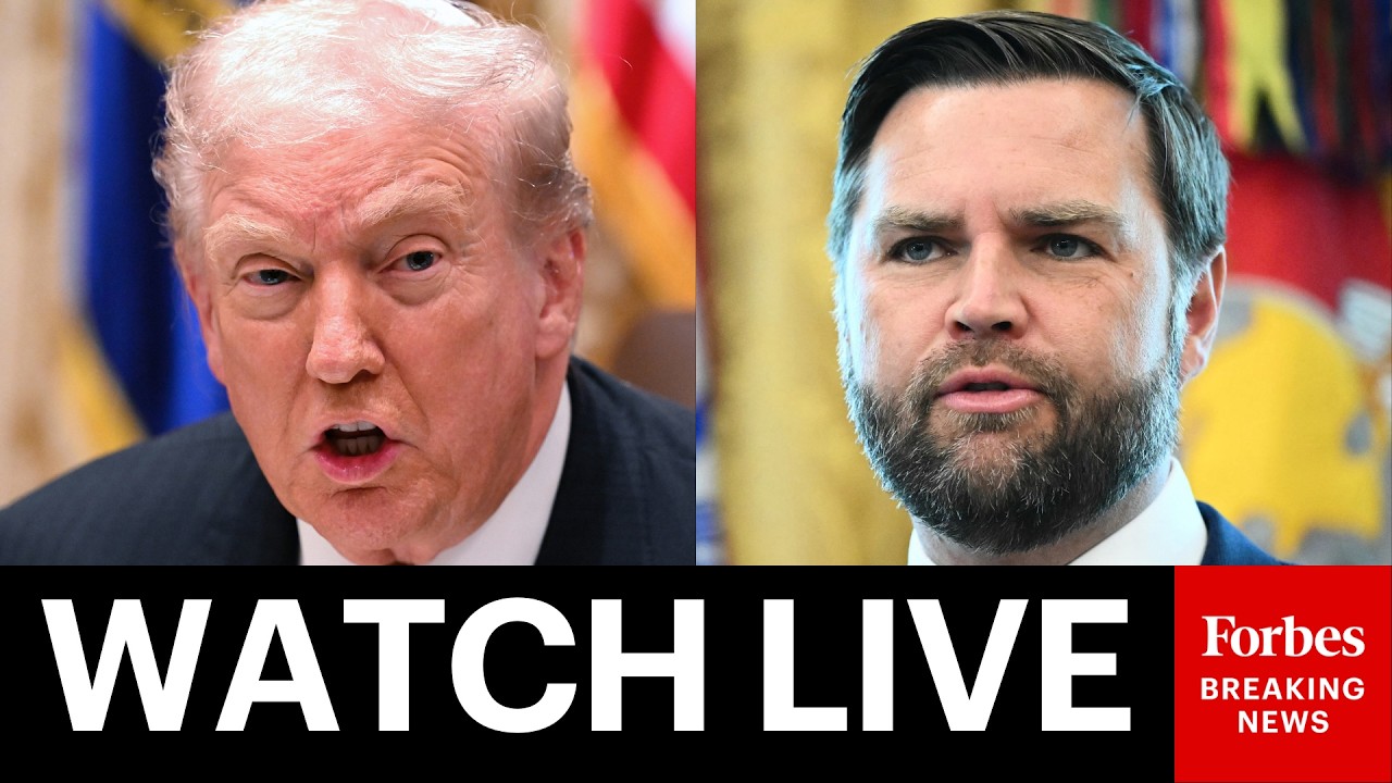 LIVE: President Trump And VP JD Vance Hold Signing Ceremony Amidst Iran War
