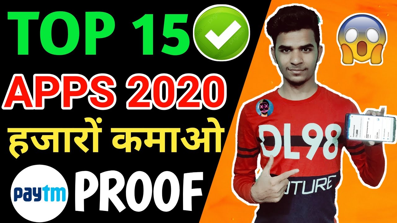 Top 15 Paytm Cash Earning Apps In 2020 | Best 15 Earning Apps For Android | Best Earning App 2020