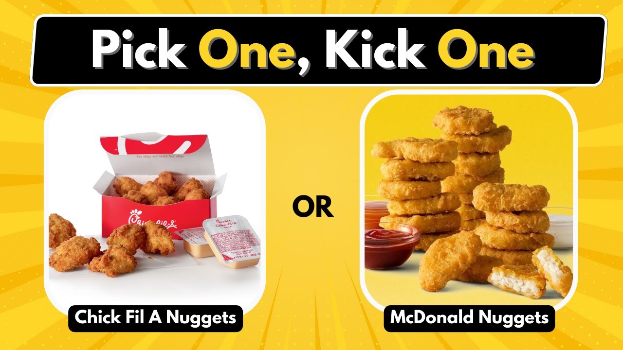 🍔 Fast Food Face Off: Pick One, Kick One Challenge! 🍕