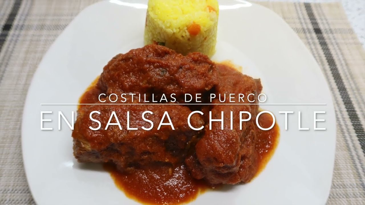 COSTILLA  DE  PUERCO  EN  SALSA  CHIPOTLE.
