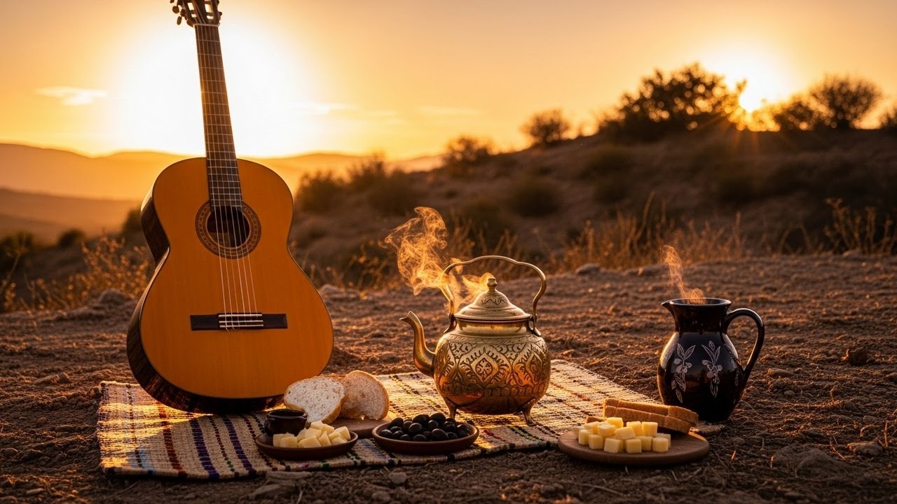 Spanish Guitar & Oud - Relaxing Flamenco Rumba Instrumental Creating Continuous Calm Space