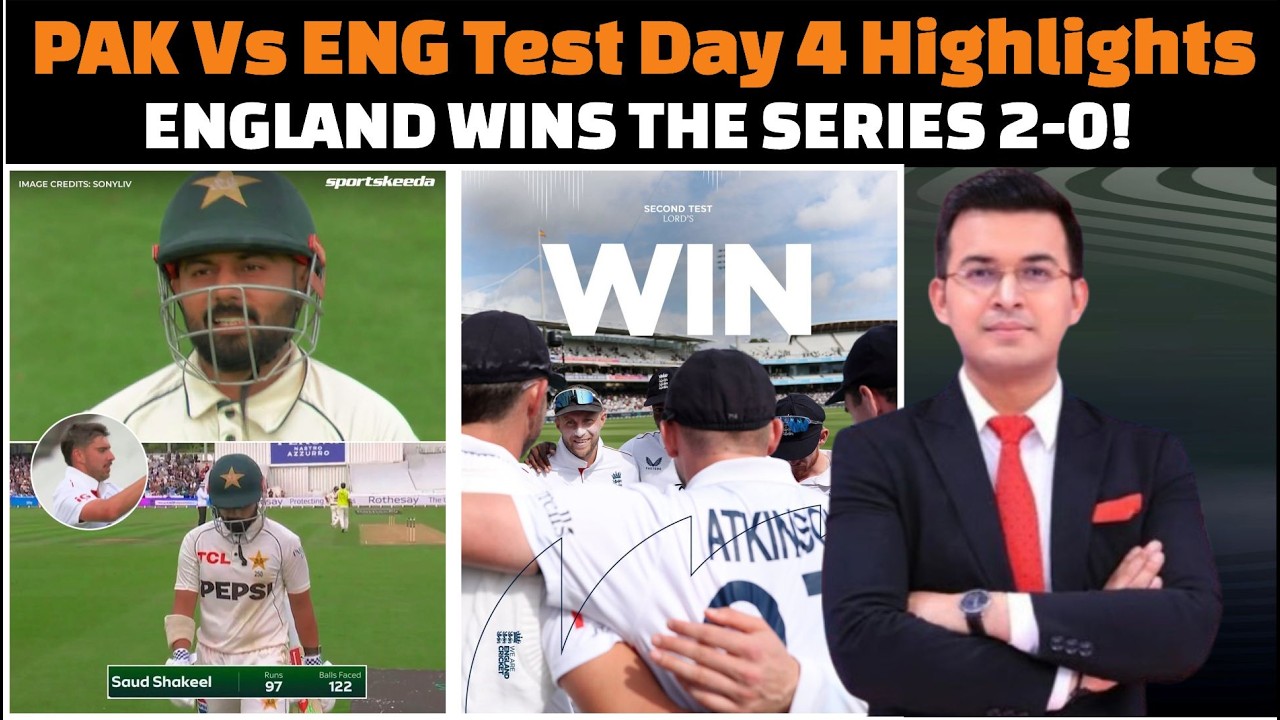 Pakistan vs England Second Test Day 4 Complete Highlights 2026 Today.