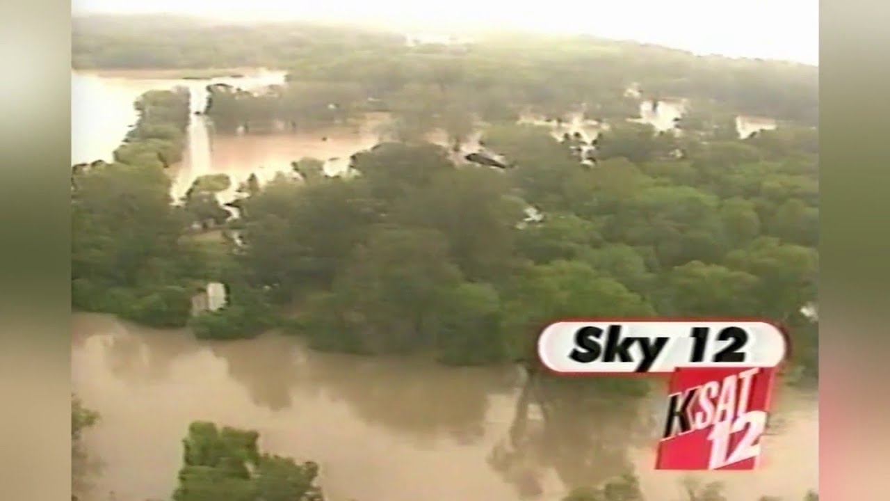 KSAT 12 Flood of ’98 Sky 12 Helicopter Video