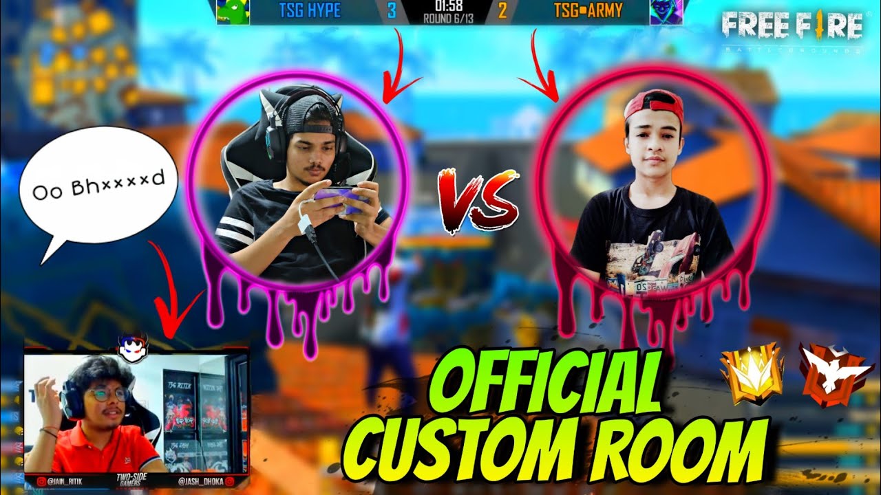 TSG ARMY VS TSG HYPE || OFFICIAL LEAGUE CUSTOM ROOM || RITIK VS LEGEND TEAM || COMMENTARY- JASH ||