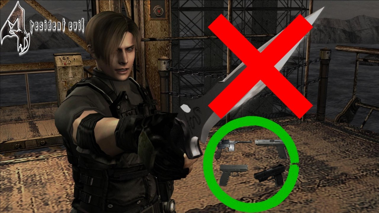 Resident evil 4 Só Pistolas sem faca.