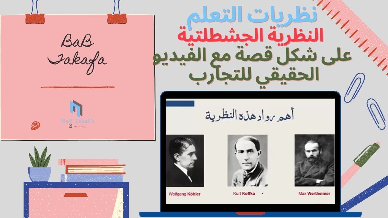 النظرية الجشطلتيه بطريقة ممتعة على شكل قصة مع  فيديو للتجارب الحقيقية لرواد النظرية