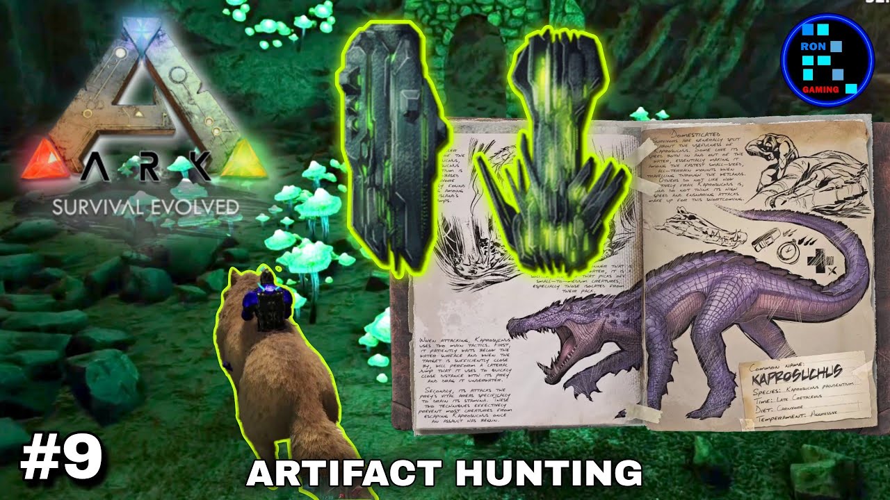 ARK: The Island Map #9 | Artifact Hunting In Caves
