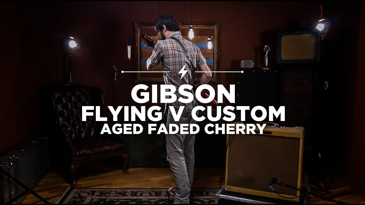 Gibson Custom Shop Flying V Custom Aged Faded Cherry | CME Quick Riffs