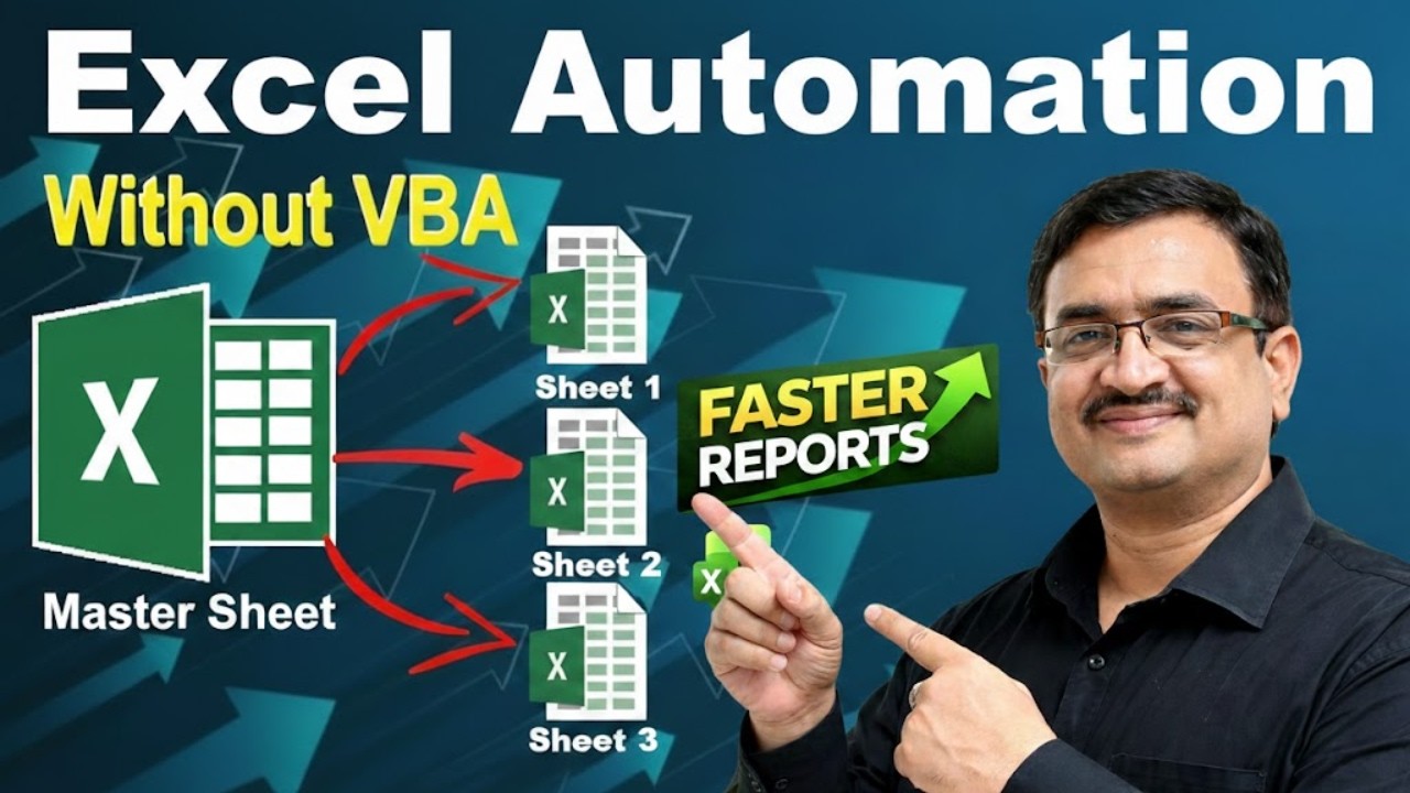 🔥 Excel Automation Without VBA! Transfer Data from One Sheet to Multiple Sheets Automatically