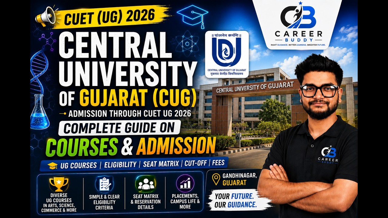 Central University of Gujarat Admission 2026 II CUET UG 2026 Guide #cuetug2026 #centraluniversity