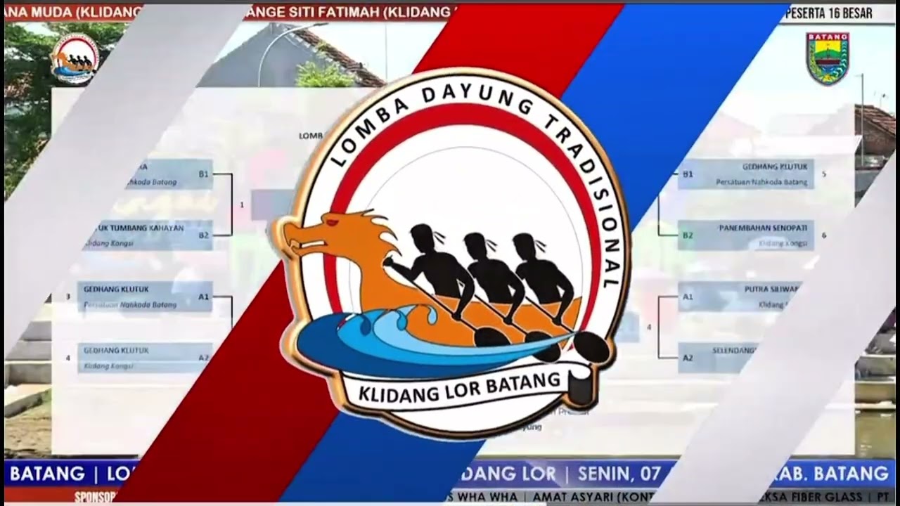 Lomba Dayung Tradisional 2025, Desa Klidang Lor Kabupaten Batang Provinsi Jawa Tengah, Indonesia