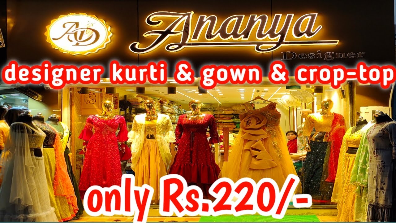 latest kurti design | ahmedabad kurti market | designer gown | crop top lehenga | naranpura showroom