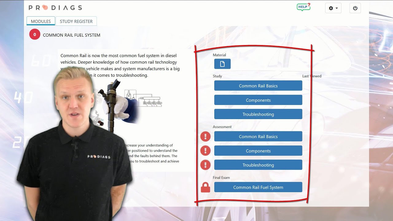 Structure and Use of the Prodiags Training Module
