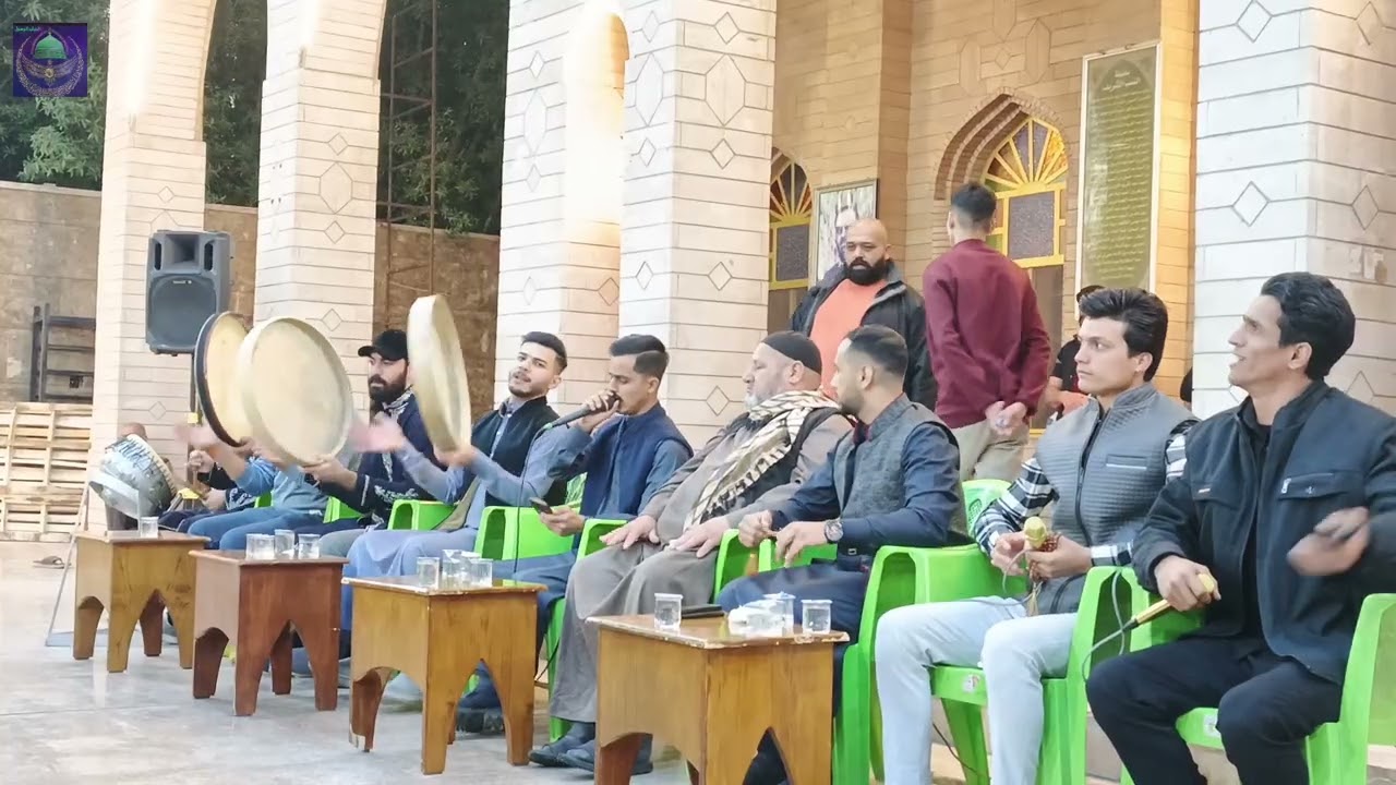 مداح كسنزاني تكيه الرئيسيه في بغداد رئيس الطريقة الكسنزاني شمس الدين محمد نهرو الكسنزاني في العام