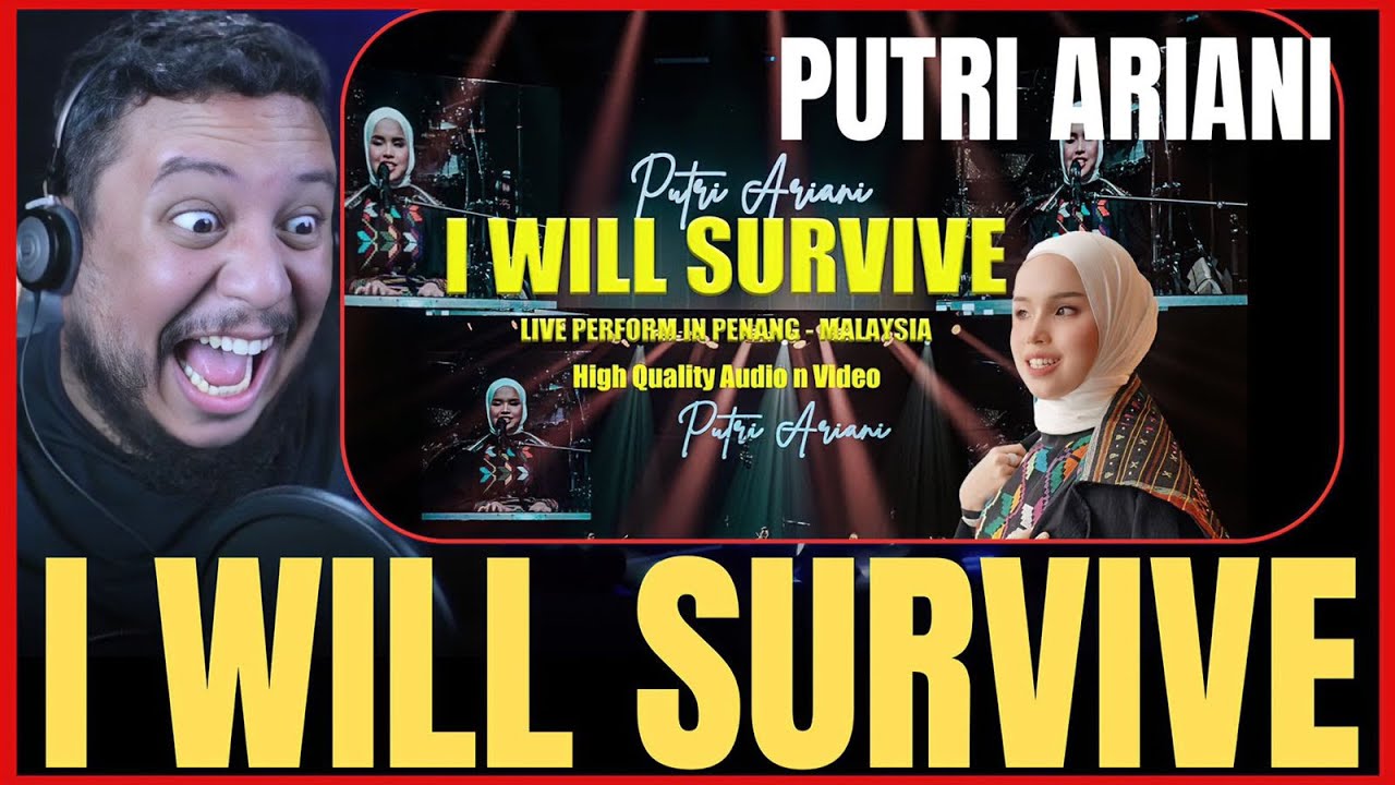 PUTRI ARIANI - I WILL SURVIVE (LIVE PERFORM) GLORIA GAYNOR (COVER) VOCAL COACH REACTION