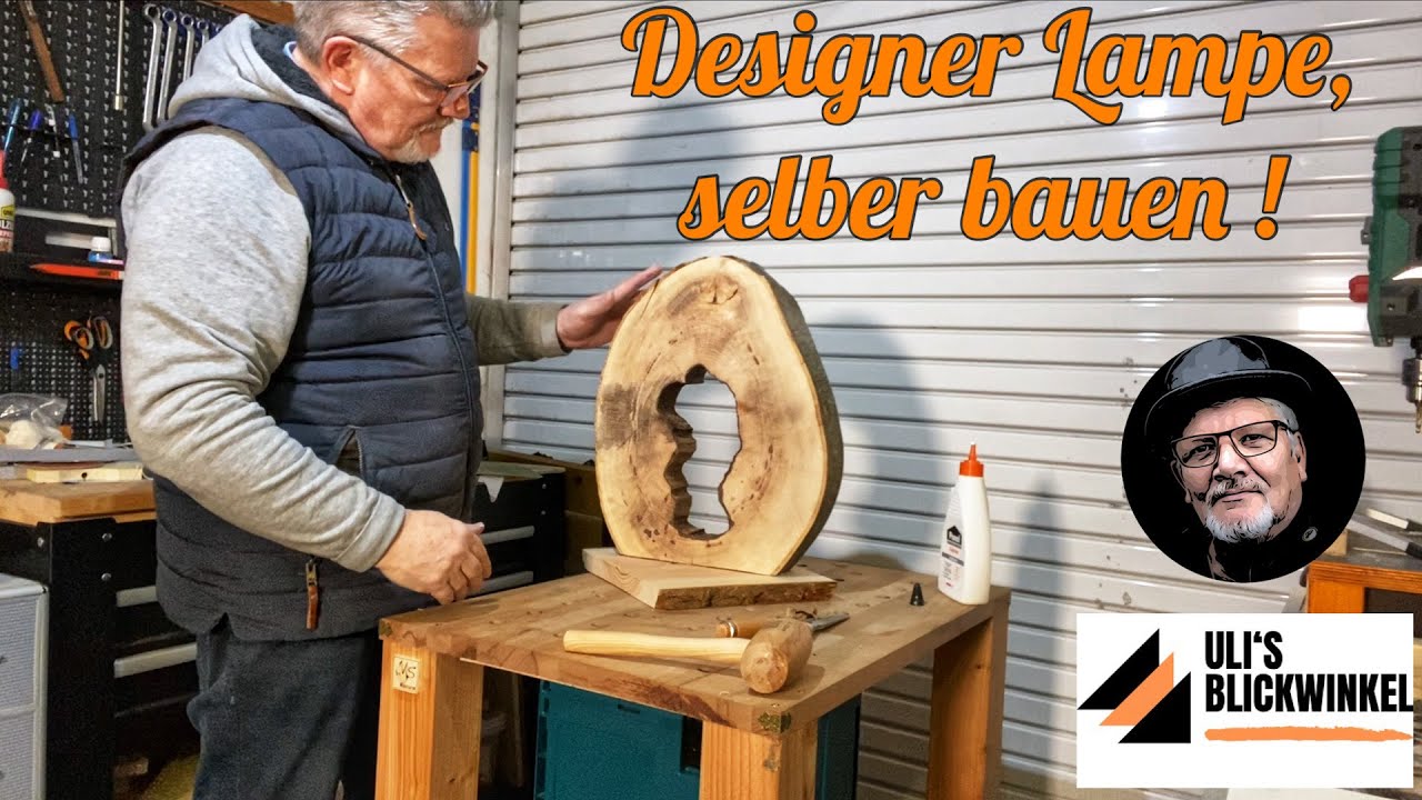 Retro - Designer - Lampe, selber bauen !