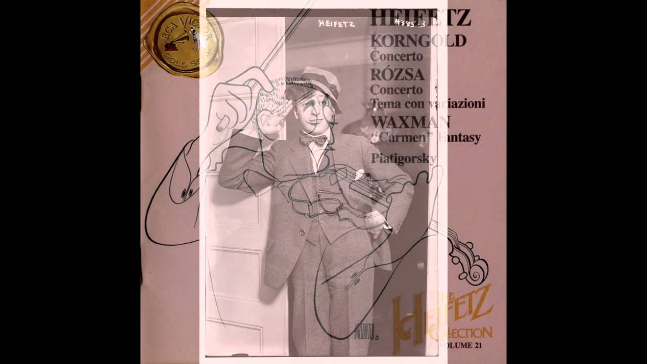 Korngold Violin Concerto in D, Op. 35 | Heifetz / Wallenstein LA Philharmonic