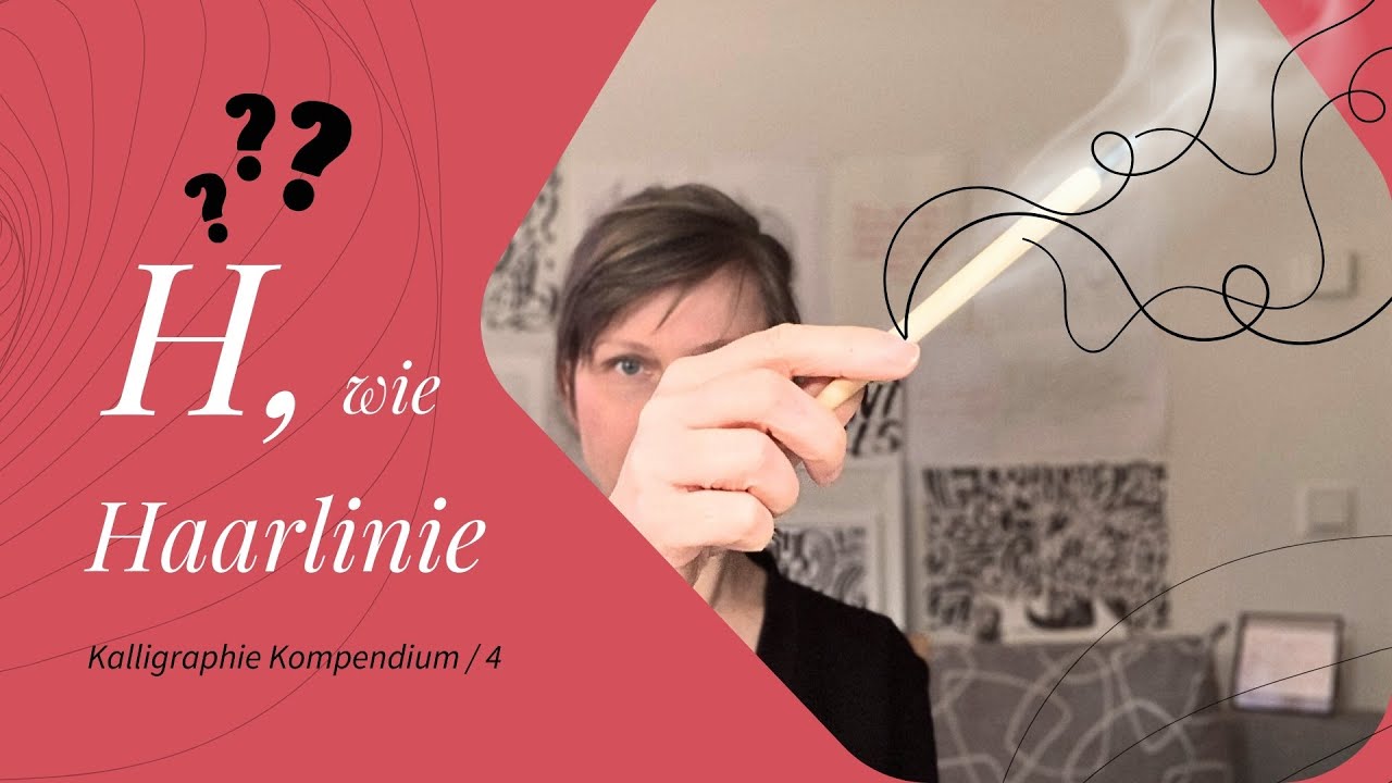 Was ist eine Haarlinie? Kalligraphie Kompendium 4, Fach-Begriffe kurz erkl&auml;rt irma link Kalligrafin