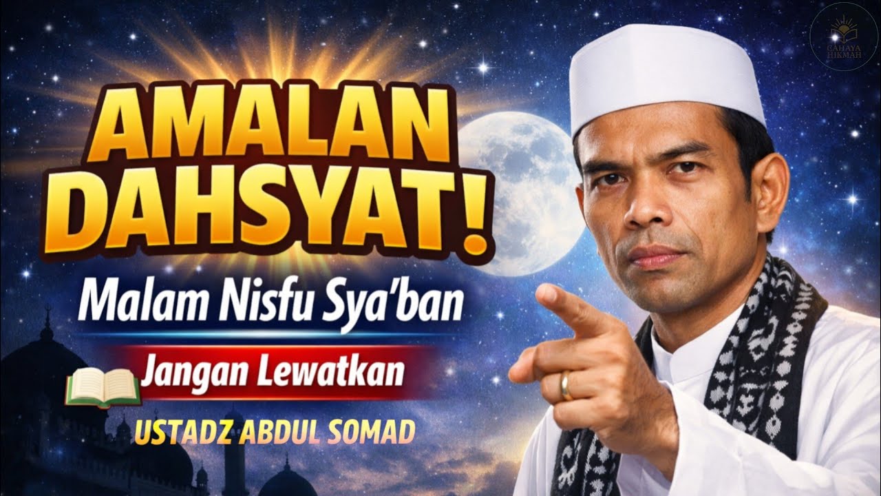 Amalan Dahsyat Di bulan Nisfu Sya’ban! jangan lewatkan | Ustadz abdul somad 