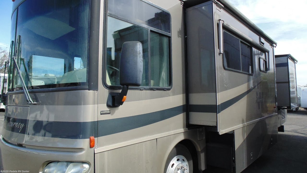 ПРОДАНО! Видеообзор Winnebago Journey 2004 года, 34 часа. Короткий дизельный толкач с 2 слайдами.