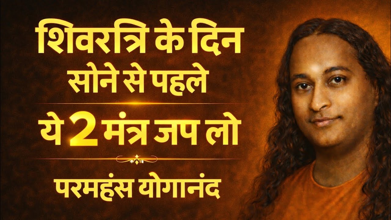 शिवरात्रि की रात सोने से पहले ये 2 मंत्र जरूर जपें | जीवन बदलने वाली साधना | Paramhans yogananda 