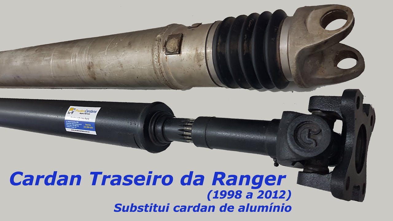 Cardan da Tração Traseira da Ford Ranger (1998 a 2012) que substitui o cardan de alumínio da Ranger
