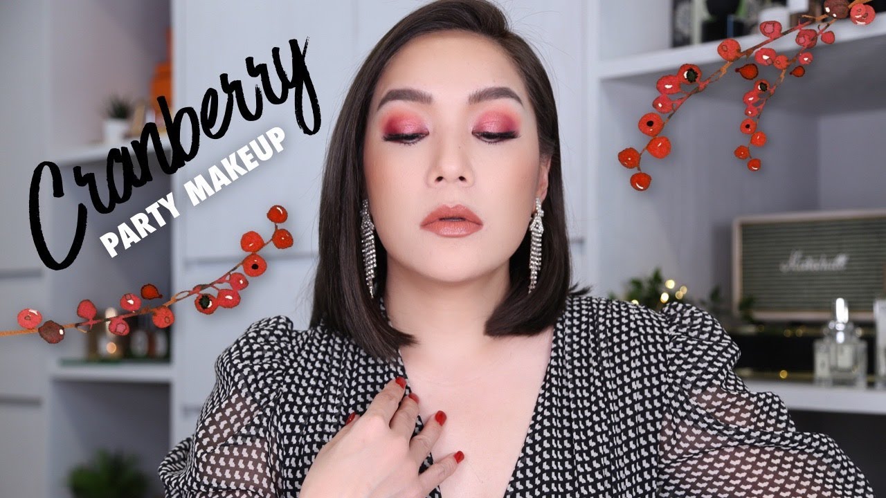 Cranberry party makeup แต่งหน้าแน่นสีแครนเบอร์รี่ | DAILYCHERIE