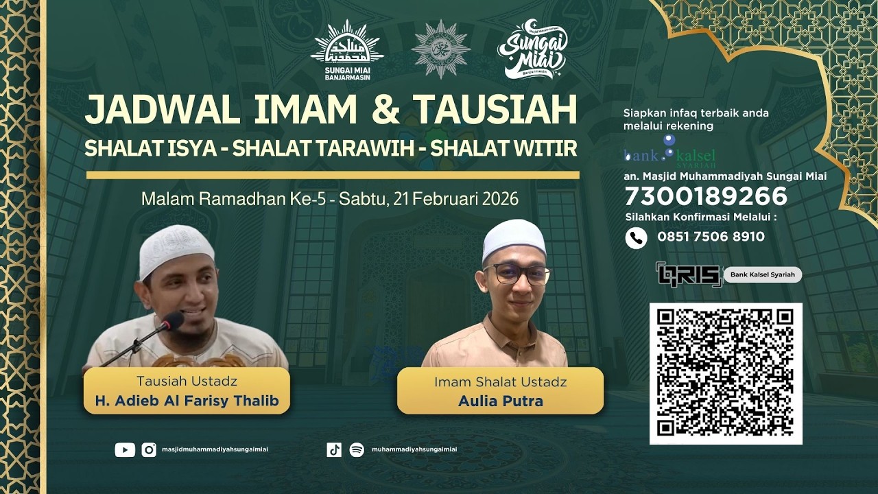 [Live] Qiyamu Ramadhan 1447 H Malam Ke-5