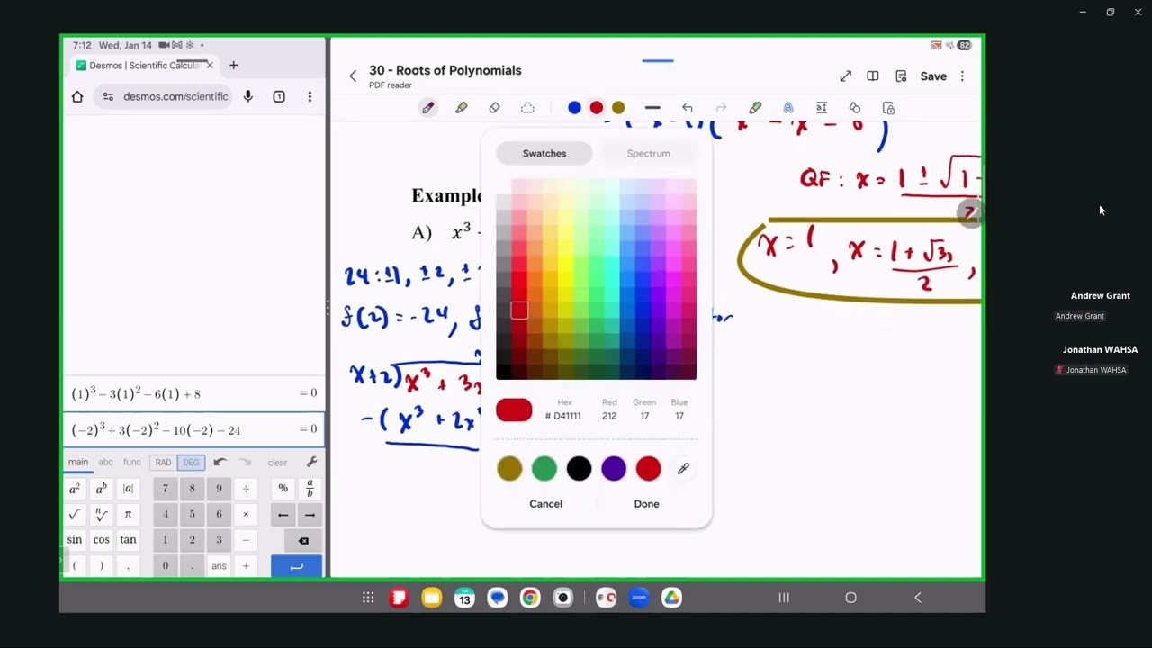 MHF4U Class 30: Unit 4 - Lesson 18.2: KQ 4 - 6
