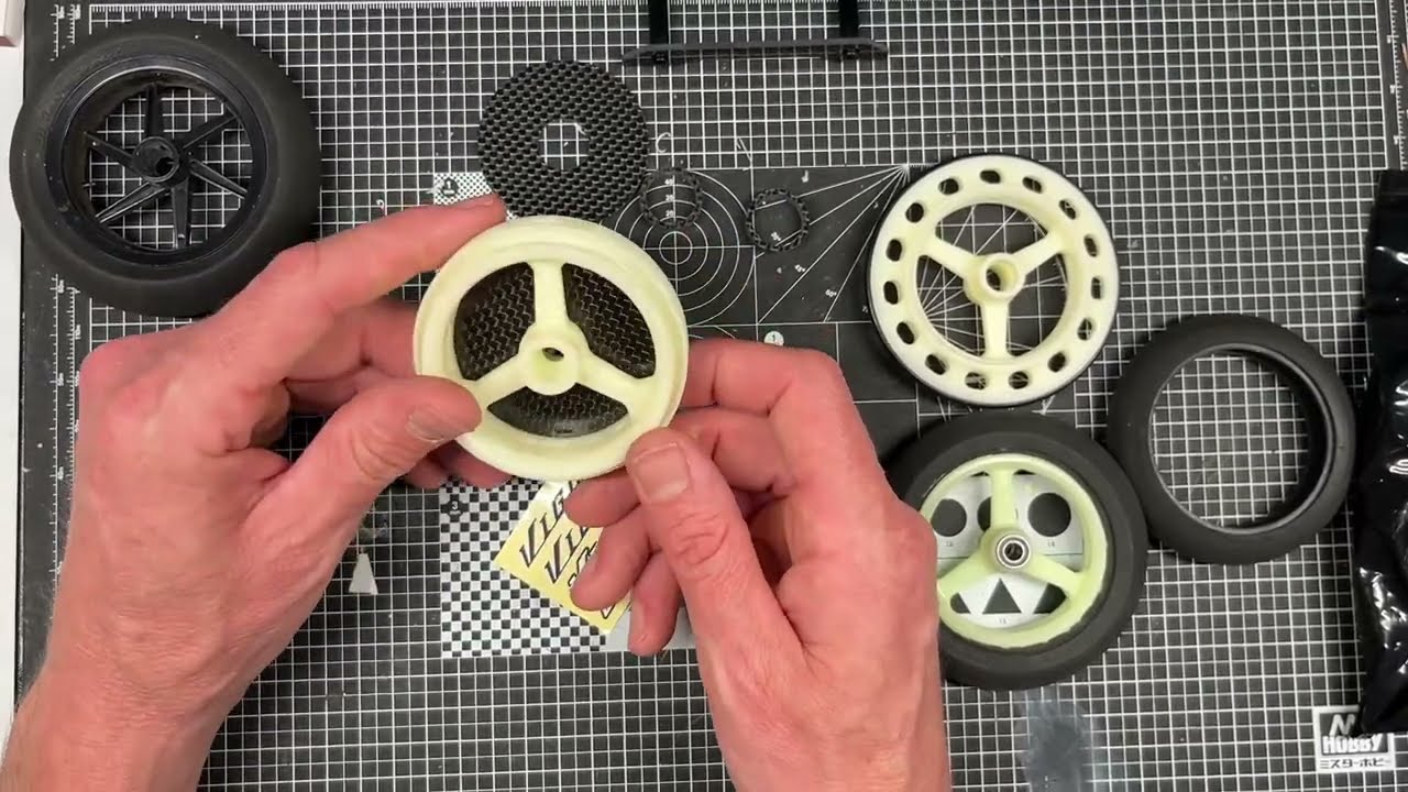 Kyosho NSR 500 wheel and tire upgrades