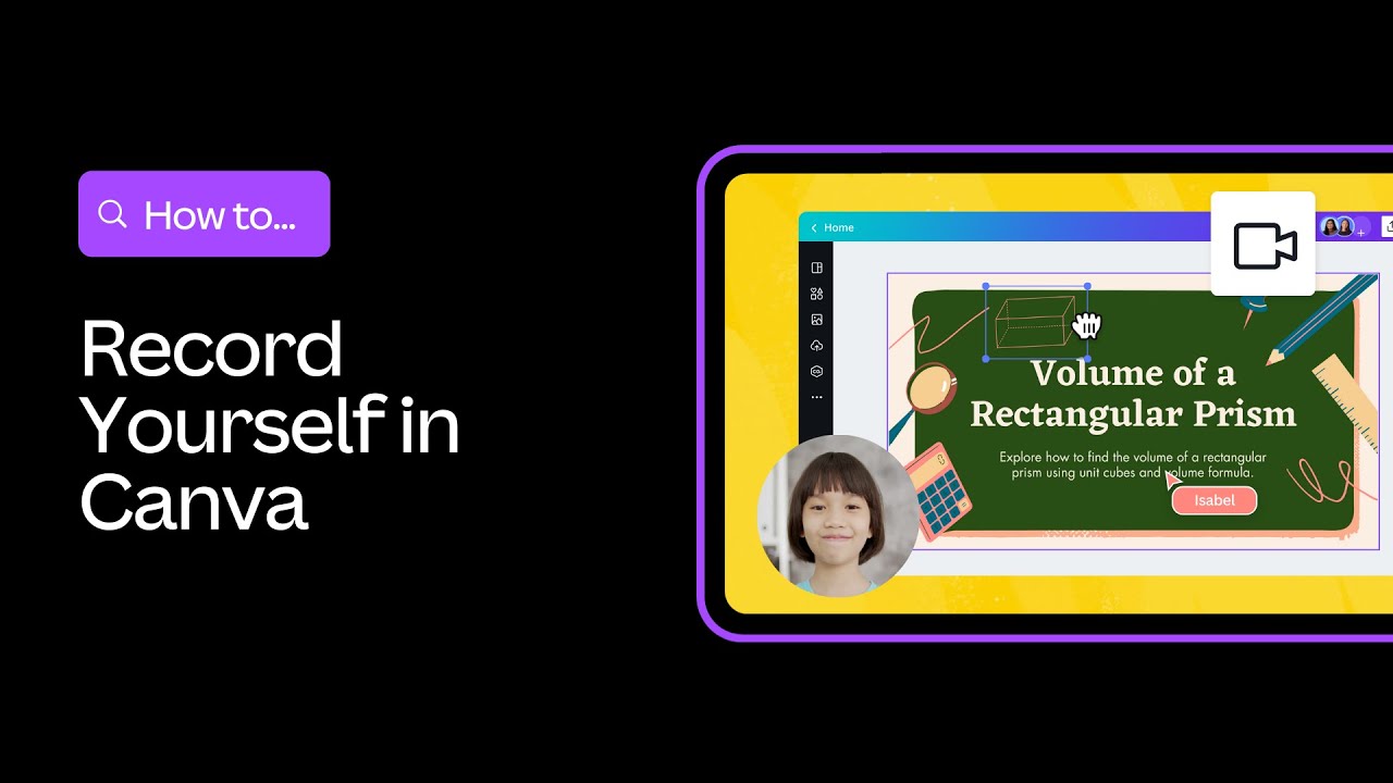 Record Yourself  | Canva Design Skills for Students | Canva for Education