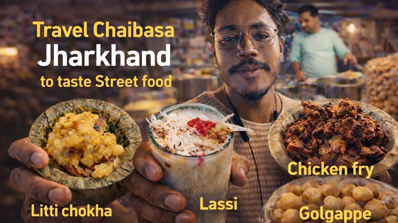 Chaibasa Jharkhand Street Food Tour 🔥 | Litti Chokha, Lassi, Chicken Fry & Golgappe 😋 #jharkhand 