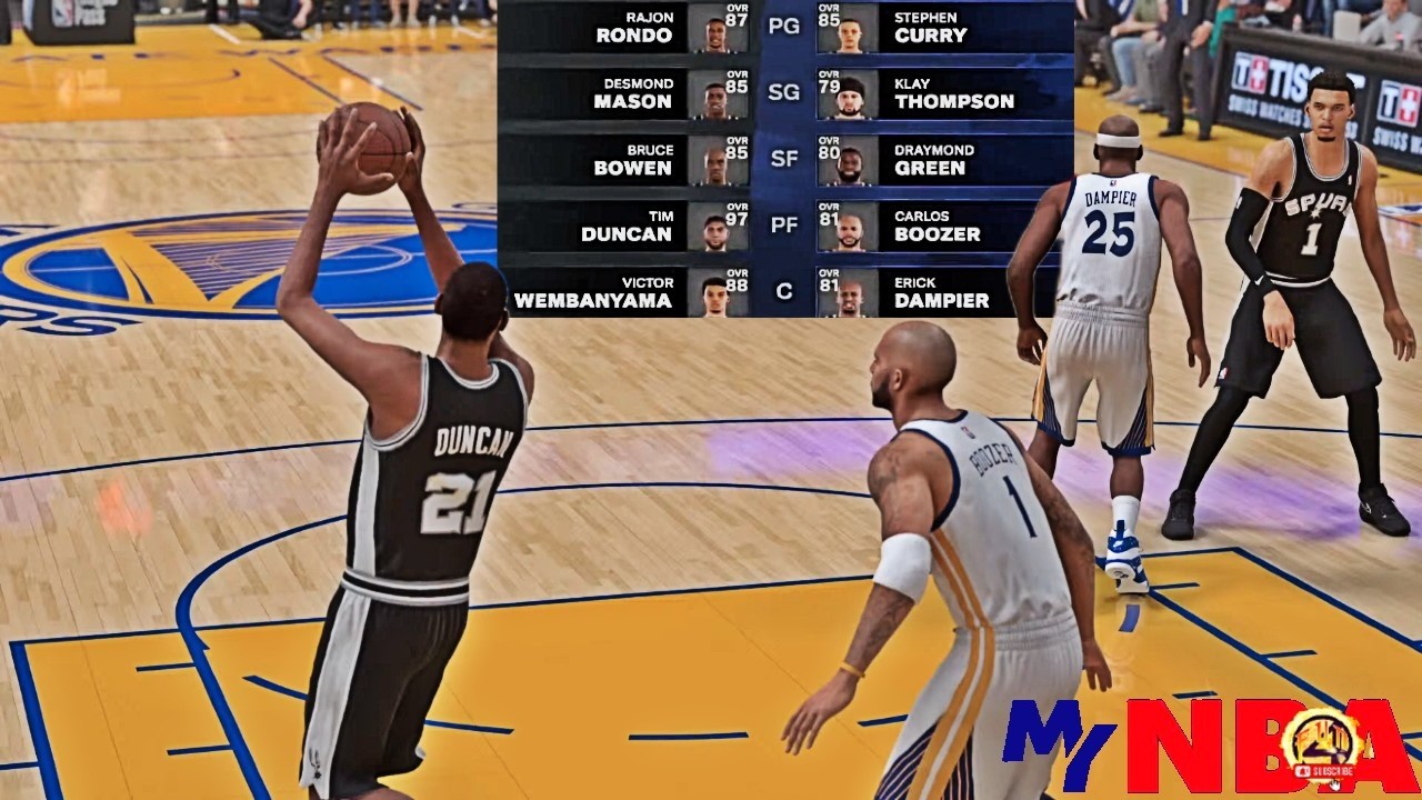 🏀 SPURS 🆚️ WARRIORS 🏀 MyNBA