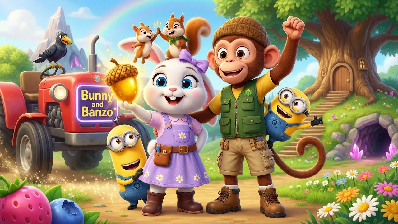 🐒 Kids Monkey King: Little Monkey’s Fun Farm Adventure & Animal Rescue! 🚜🍎