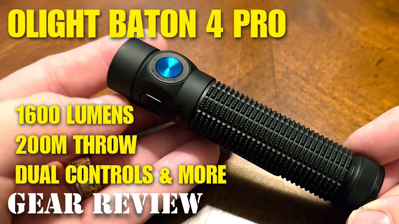 Recenzja latarki Olight Baton 4 Pro | 1600 lumen&oacute;w, ładowanie przez USB-C i lepsza latarka EDC